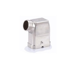 Capot C, Alliage de zinc moulé, acier inoxydable, IP65, Sortie horizontale, M25